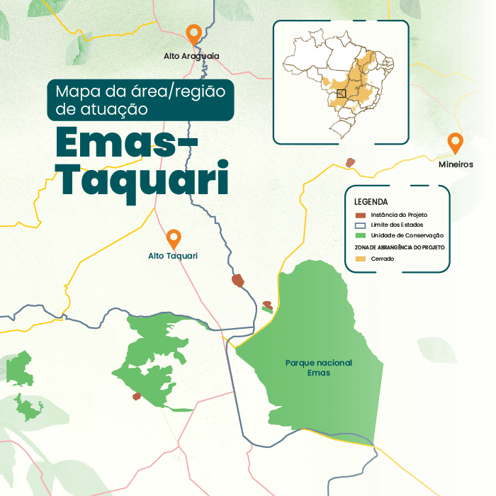 Mapa do Projeto ARR Emas-Taquari
